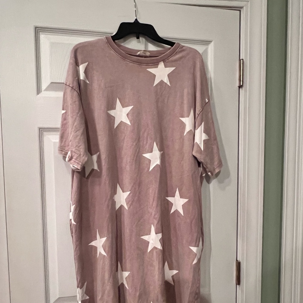 Boutique Star Dress w pockets  mauve color